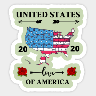 UNITED STATES OF AMERICA Sticker